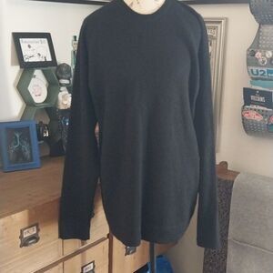 Izod Cashmere Sweater Black Size Large Mens